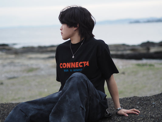 1st T-shirt / Black & Orange