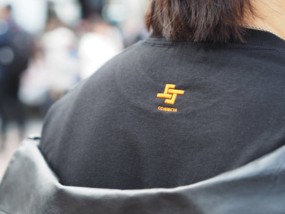 1st T-shirt / Black & Orange
