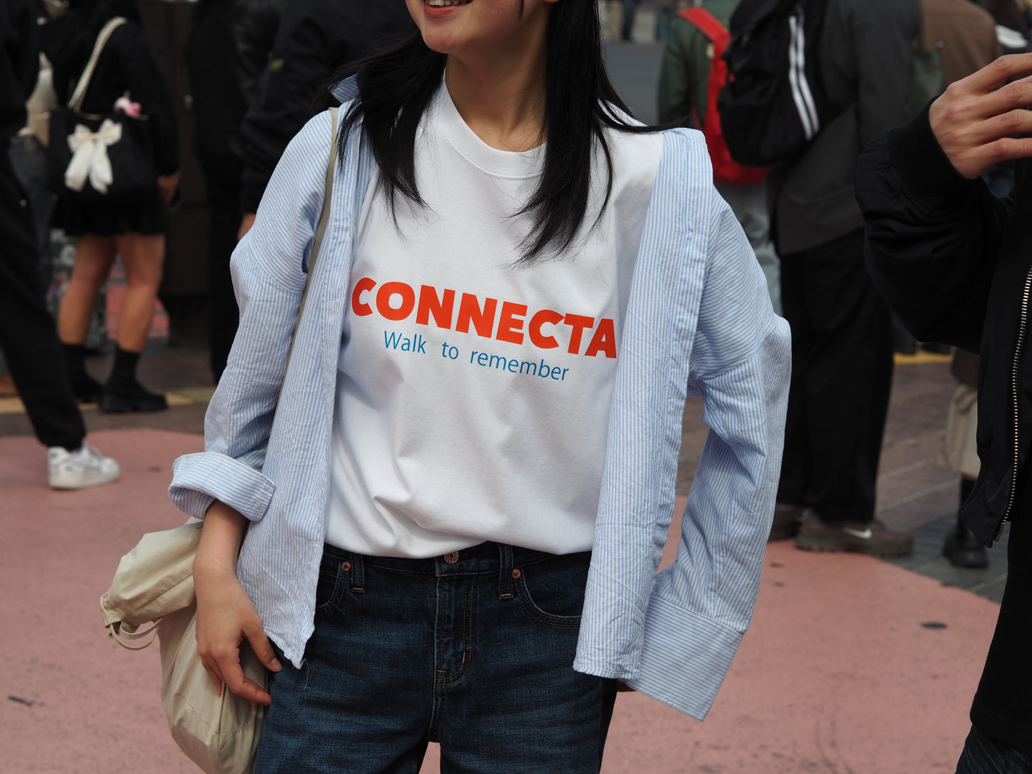 1st T-shirt / White & Orange