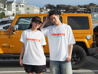 1st T-shirt / White & Orange