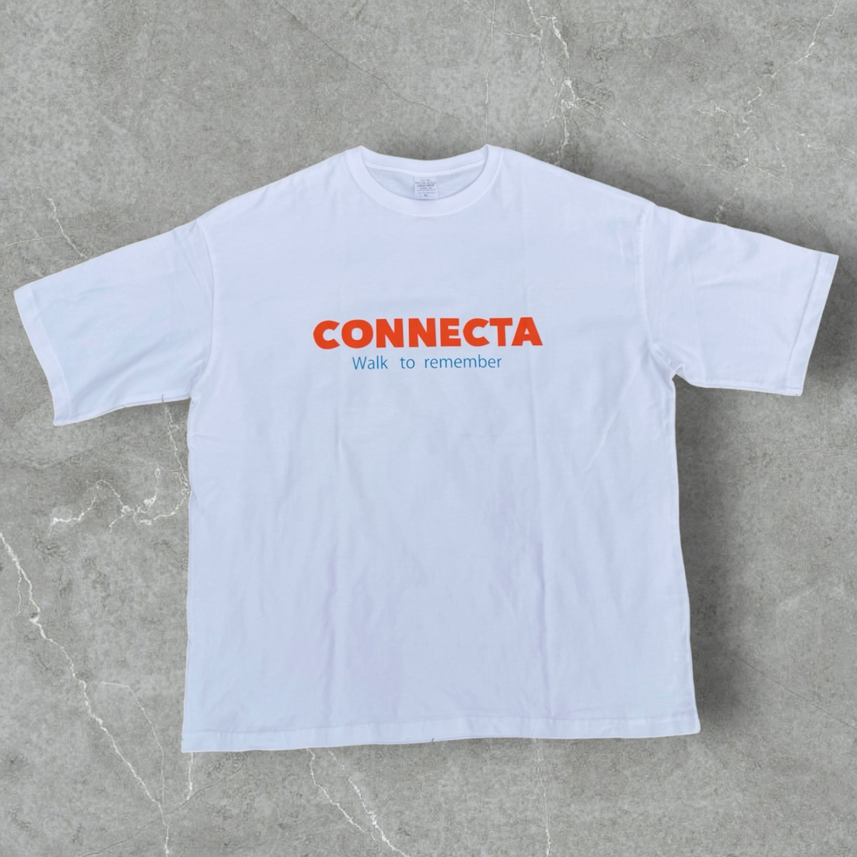 1st T-shirt / White & Orange