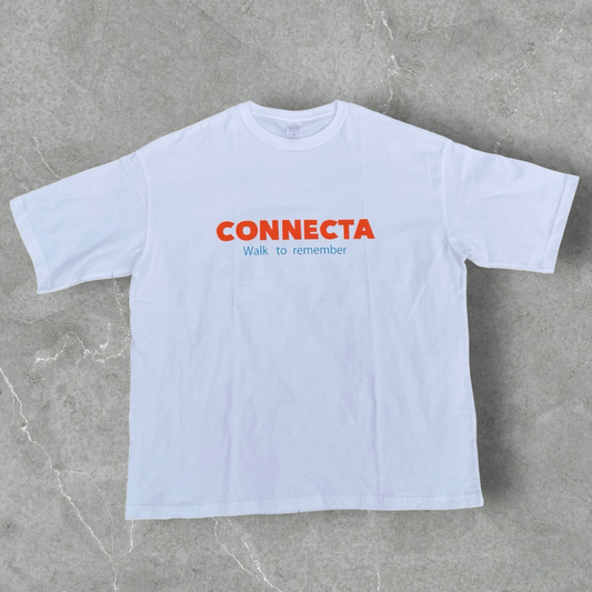 1st T-shirt / White & Orange